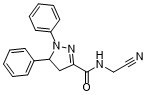 1H-Pyrazole-3-carboxamide, N-(cyanomethyl)-4,5-dihydro-1,5-diphenyl- 1333608-16-4